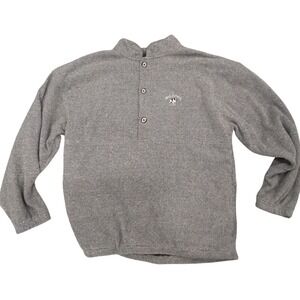 Big Dogs Mens Gray Long Sleeve Pullover Shirt with Collar-L